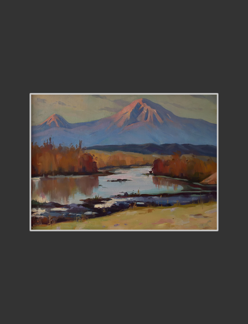 Ararat at sunrise45 x 60 cm, Oil on Canvas, 1972