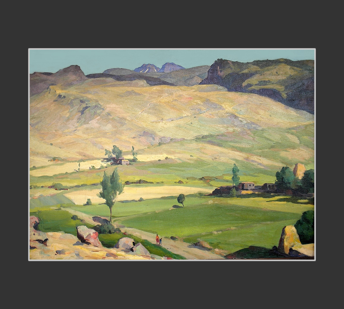 View from Orgov73 x 100 cm, Oil on Canvas, 1957