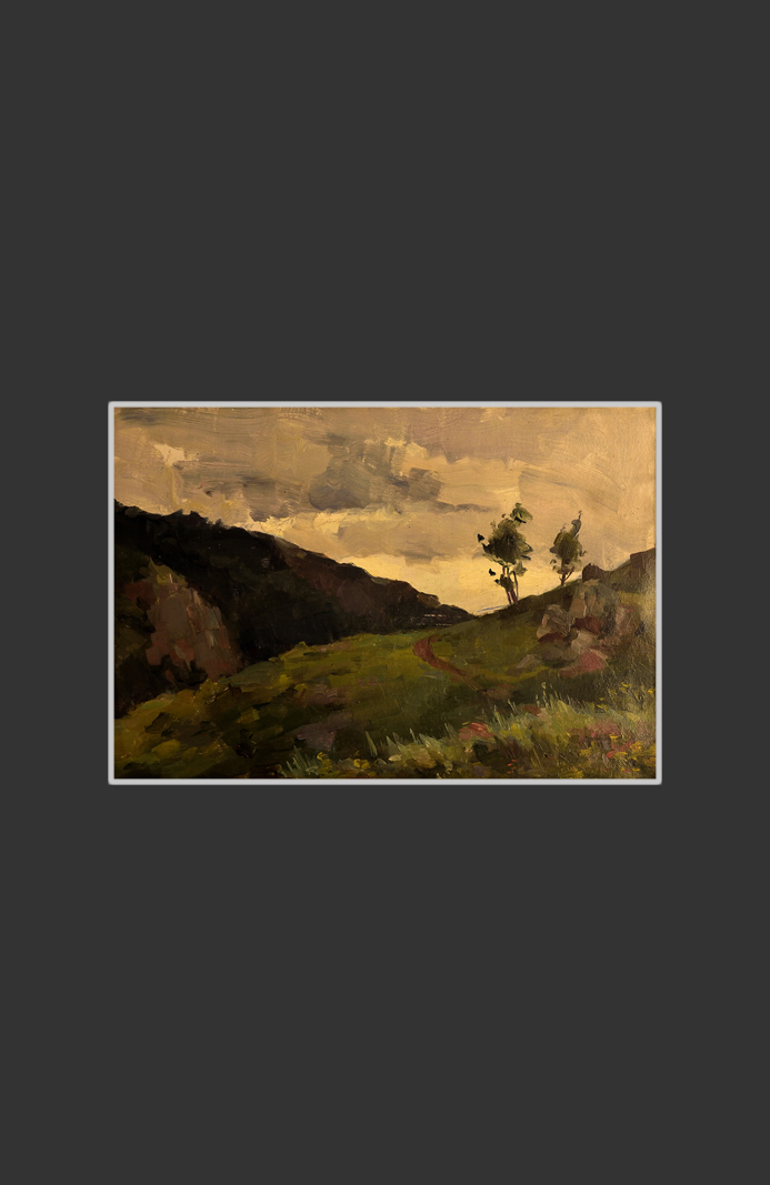 Landscape39 x 49 cm, Oil on Cardboard, 1948-1950