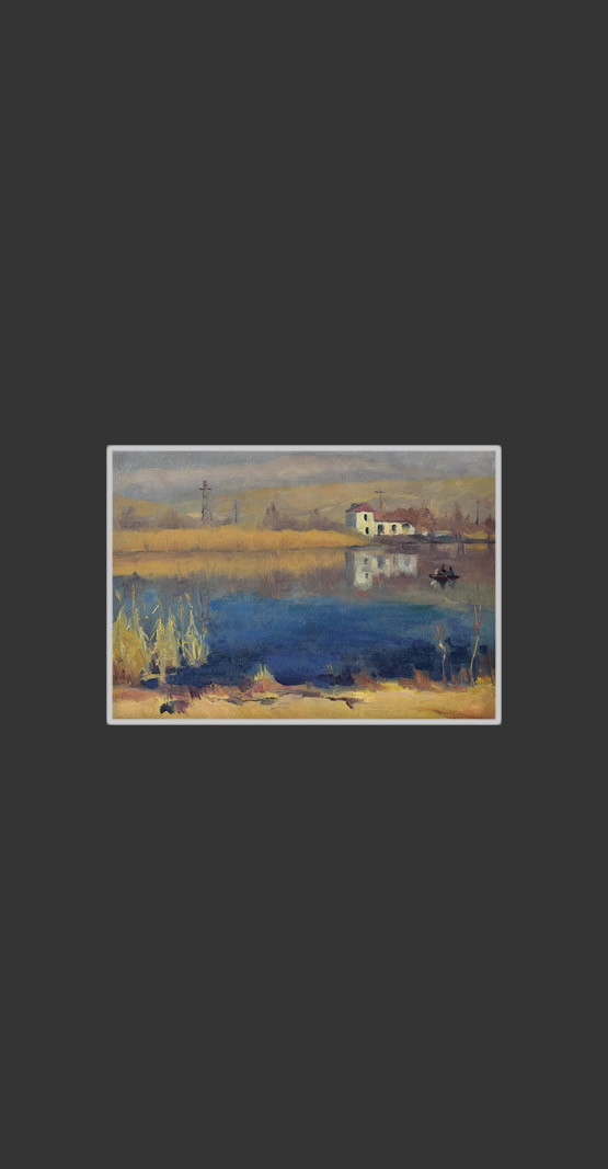 House by the lake25 x 35 cm, Oil on Canvas, 1953-1955
