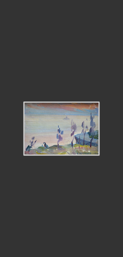 Black Sea, Khosta11 x 15 cm, Oil on Canvas, 1978