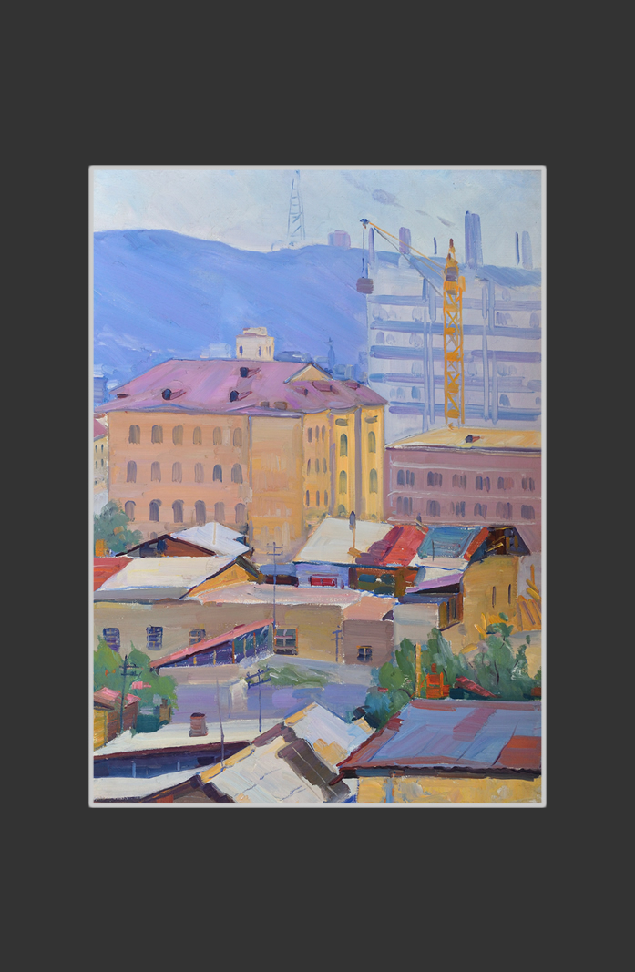 Yerevan Polytechnic Institute View70 x 50 cm, Oil on Canvas, 1961