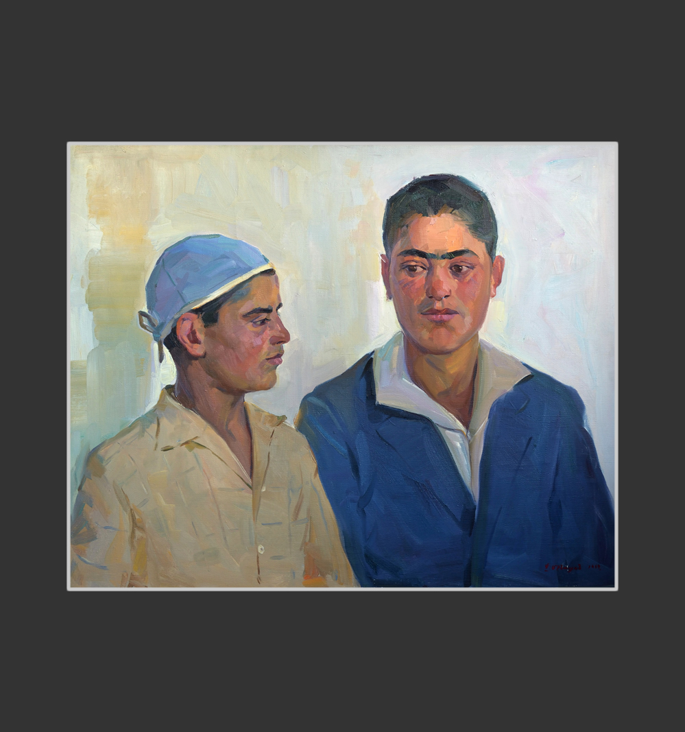 Brothers65 х 80 cm, Oil on Canvas, 1962