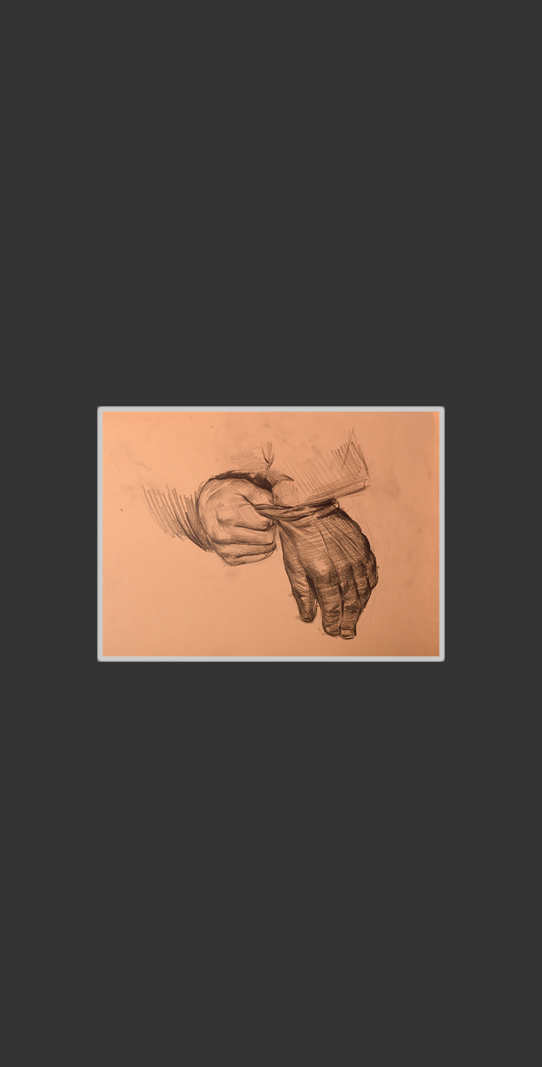 Sketch for the work 'Going for a walk'25 x 35 cm, Paper, Pencil, 1953