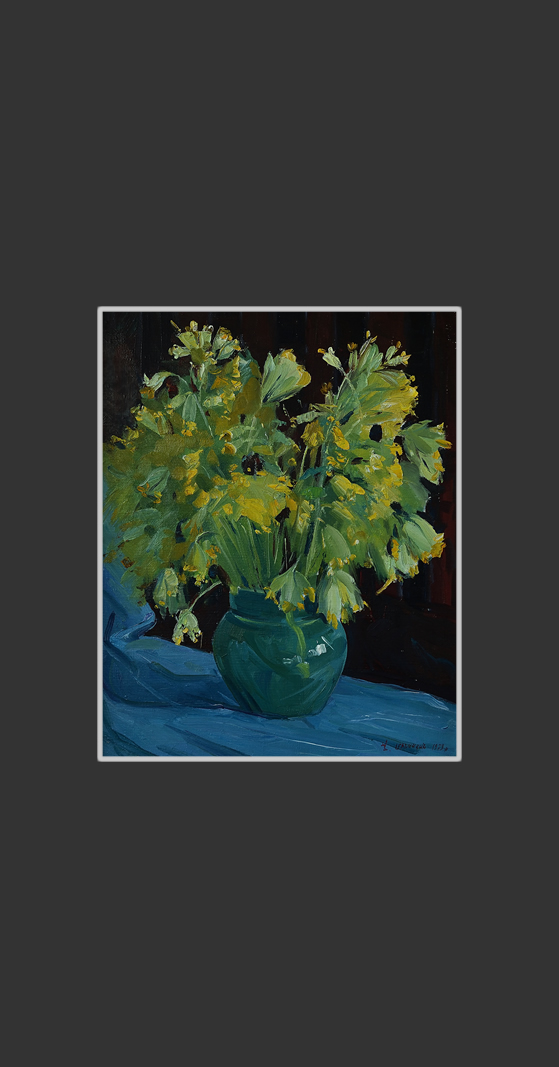 Yellow flowers45 x 36 cm, Oil on Canvas, 1979