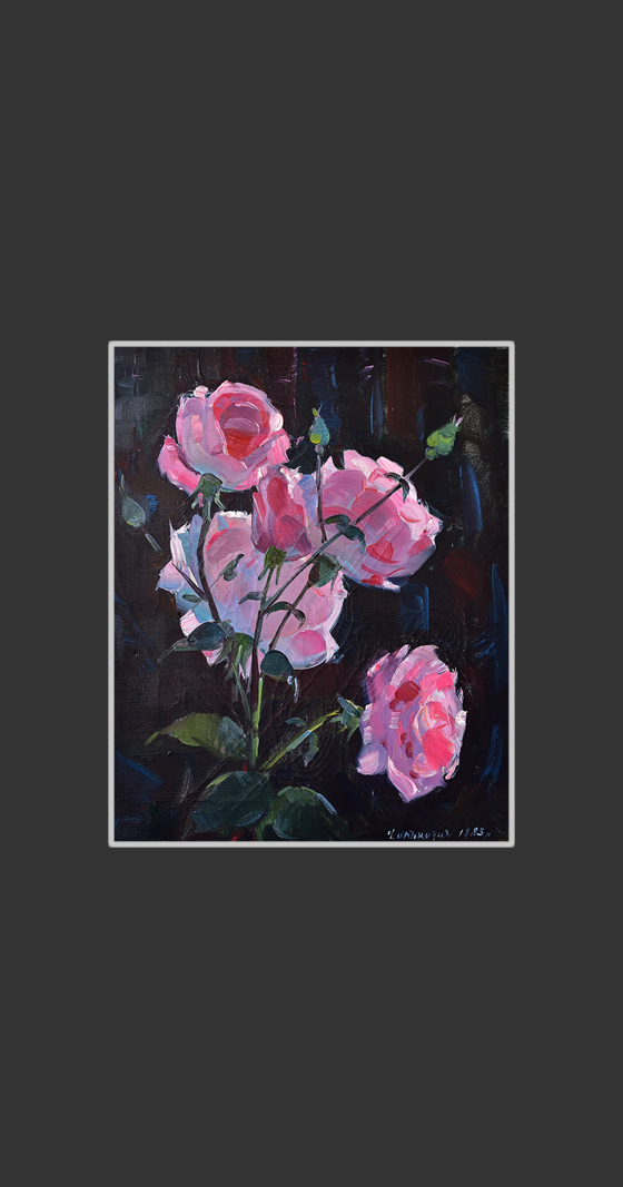 Roses45 x 36 cm, Oil on Canvas, 1983